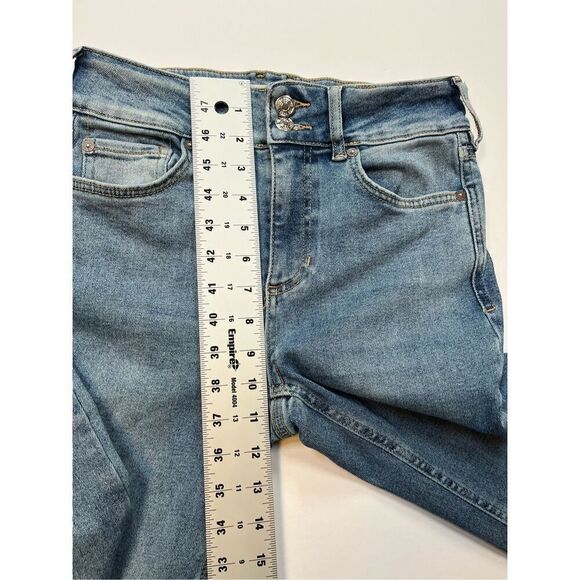 Free People We theFree Shayla Mid Rise Bootcut Jeans Size 28 Embroidered Pockets - Picture 6 of 10